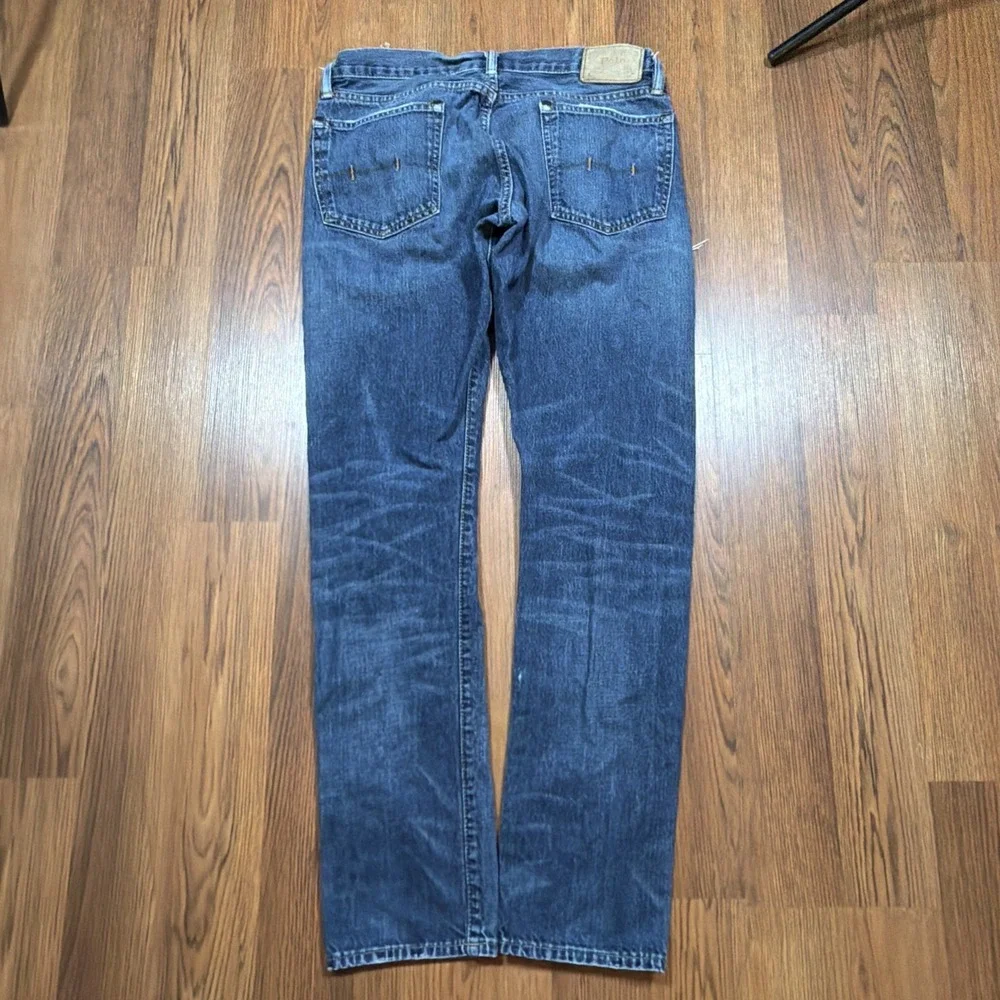 Polo Ralph Lauren Sullivan Slim Jeans RL Mens 32x31 Distressed Wash Denim Y2K